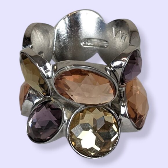 Vera Wang Faceted Stone Stretch Bottle Topper - Picture 2 of 4